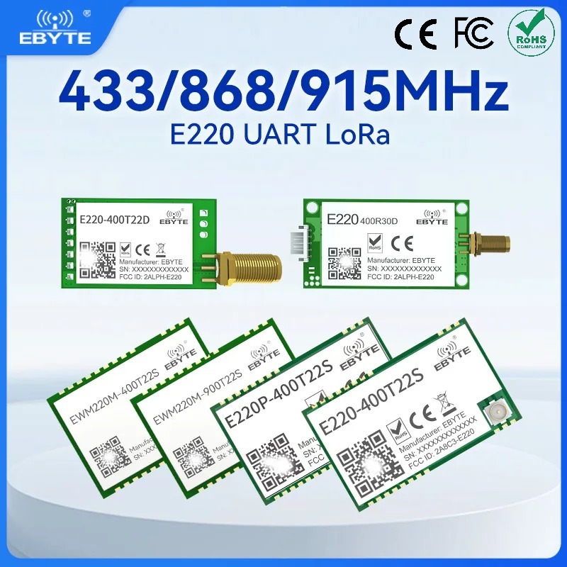 433Mhz Receiver Module - Модуль LoRa LLCC68 UART 433/868/915 МГц,