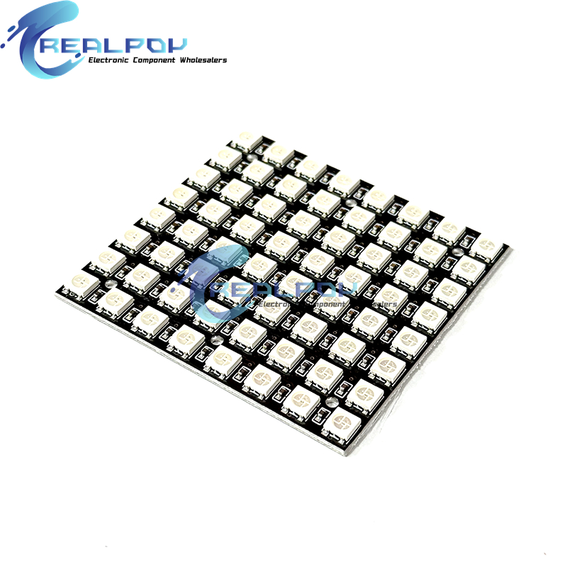 WS2812 LED 5050 RGB 8x8 64-бит – обзор и цена Rgb Led Matrix 8X8