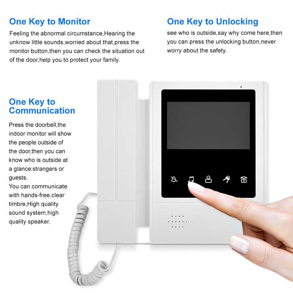 4,3-дюймовая ЖК-видеодомофонна – обзор и цена Smart Doorbell Wired