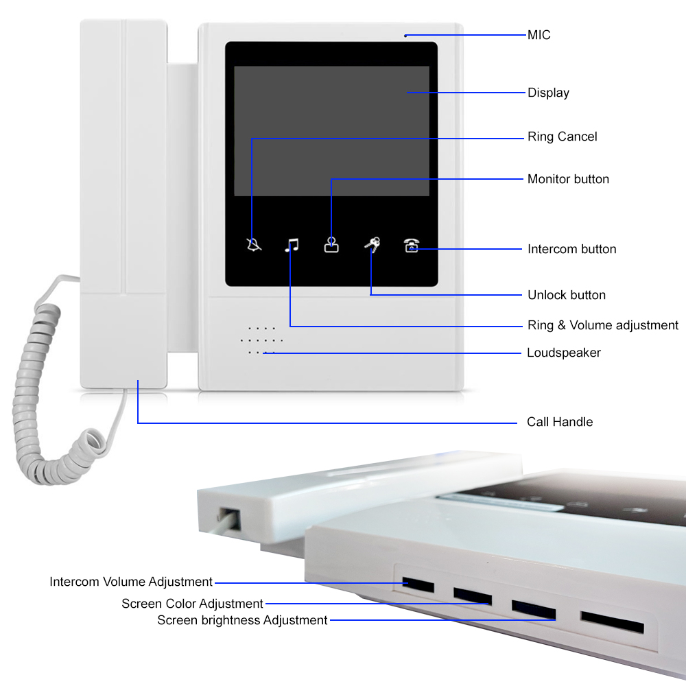 4,3-дюймовая ЖК-видеодомофонна – обзор и цена Smart Doorbell Wired