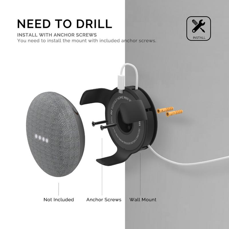 Настенный держатель розетки дл – обзор и цена Google Speaker Nest Mini