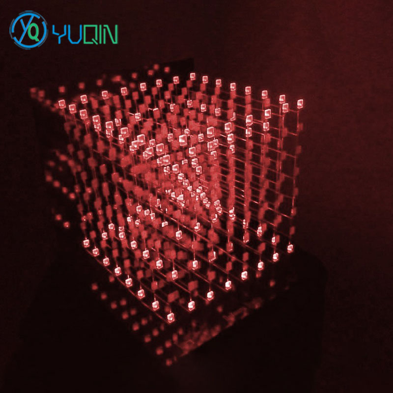 DIY 3D8 светодиодный комплект  – обзор и цена Rgb Led Matrix 8X8