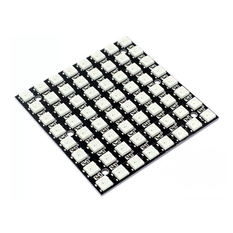 Матричный модуль WS2812 LED 50 – обзор и цена Rgb Led Matrix 8X8