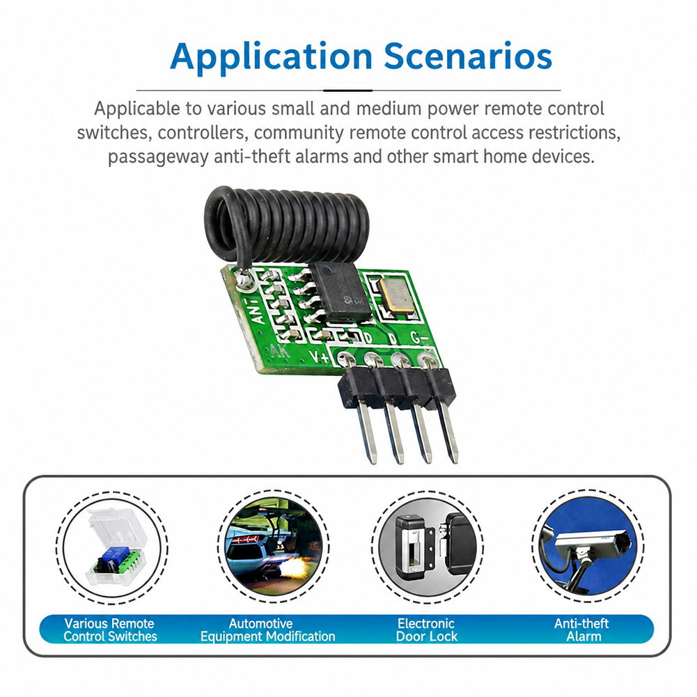 Модуль супергетеродинного ради – обзор и цена 433Mhz Receiver Module